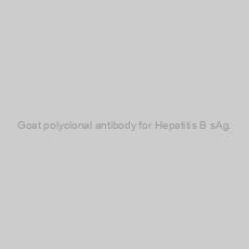 Image of Goat polyclonal antibody for Hepatitis B sAg.